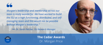 May Cedar Award: Dr. Morgan Price